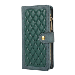 iPhone 13 Mini hoesje - Bookcase - Pasjeshouder - Portemonnee - Koord - Kunstleer - Groen