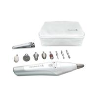 Remington man3000 reveal manicure-pedicureset met 12 hulpstukken zilver/wit