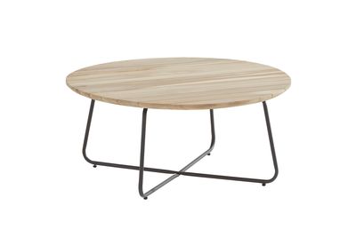 4SO Axel lounge tuintafel Teak rond 90 cm
