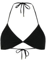 Nanushka haut de bikini à bonnets triangles - Noir