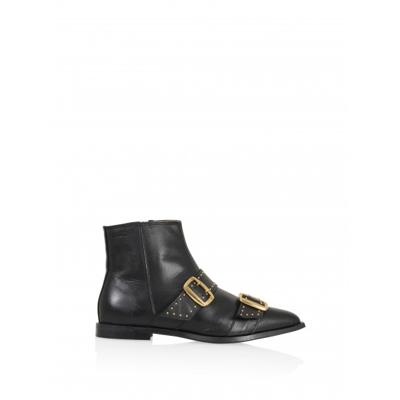 DWRS - Zwart | Dames | Laarsje | Zwart | 39 | regular | Kamst mode