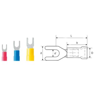 Weidmüller 9200450000 Vorkkabelschoen 4 mm² 6 mm² Gat diameter=10.5 mm Deels geïsoleerd Geel 100 stuk(s)