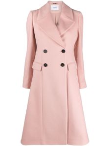 ERDEM manteau évasé à boutonnière croisée - Rose