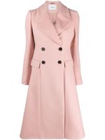 ERDEM manteau évasé à boutonnière croisée - Rose - thumbnail