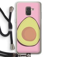 Avocado: Samsung Galaxy A8 (2018) Transparant Hoesje met koord