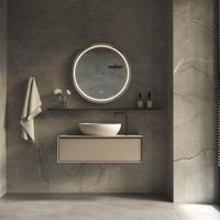 HIPP Design Phantom Ronde LED spiegel - 100 cm - Directe en Indirecte LED Verlichting - Spiegelverwarming - Kleurenwissel - Touch Dimmer