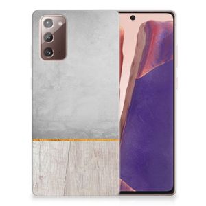 Samsung Note 20 Bumper Hoesje Wood Concrete