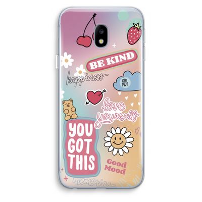 Positivity: Samsung Galaxy J3 (2017) Transparant Hoesje