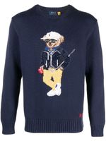 Polo Ralph Lauren pull Teddy Bear en maille intarsia - Bleu