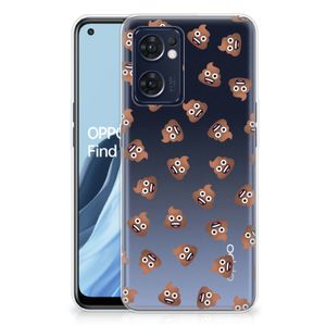 TPU bumper voor OPPO Reno 7 5G | Find X5 Lite Poep Emojis