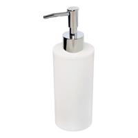 Zeeppompje - kunststof - wit - D8 x 20 cm - zeepdispenser Zeeppompje - kunststof - wit - D8 x 20 cm - zeepdispenser