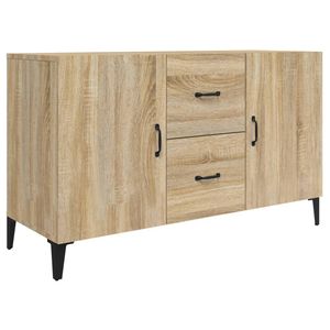 vidaXL Dressoir 100x36x60 cm bewerkt hout sonoma eikenkleurig