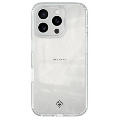 iPhone 16 Pro hybride hoesje - Vive la vie