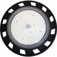 LED UFO High Bay - Aigi Uvomi - 100W - MEAN WELL Driver - Magazijnverlichting - Helder/Koud Wit 5700K - Waterdicht IP65 - thumbnail