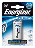 Energizer Lithium Batterij 9V | 1000 mAh | 1 stuks - ENLITHIUM9VP1 - ENLITHIUM9VP1 - thumbnail