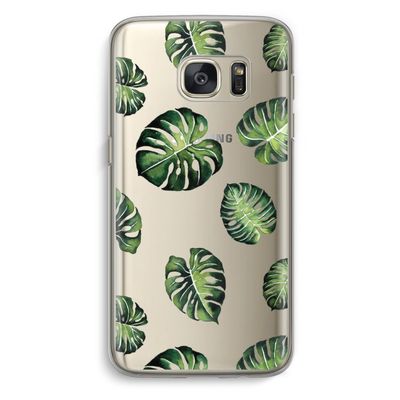 Tropische bladeren: Samsung Galaxy S7 Transparant Hoesje