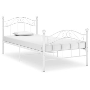 Bedframe metaal wit 90x200 cm