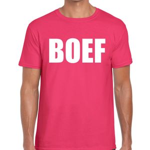 Roze Boef fun t-shirt voor heren 2XL  -