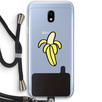 Banana: Samsung Galaxy J3 (2017) Transparant Hoesje met koord