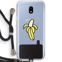 Banana: Samsung Galaxy J3 (2017) Transparant Hoesje met koord