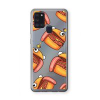 Hamburger: Samsung Galaxy A21s Transparant Hoesje