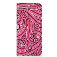 OnePlus Nord 2T Bookcase Swirl Pink