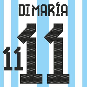 Di María 11 (Officiële Argentinië 3 Sterren Bedrukking 2023-2024)