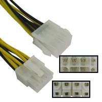 8 Pin mannetje naar 8 pin vrouwtje Power verleng kabel, Lengte: 26.5cm