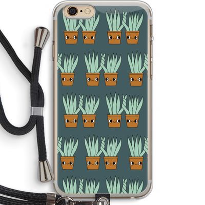 Sansevieria: iPhone 6 PLUS / 6S PLUS Transparant Hoesje met koord