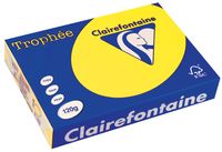 Clairefontaine Trophée Intens, gekleurd papier, A4, 120 g, 250 vel, zonnegeel - thumbnail