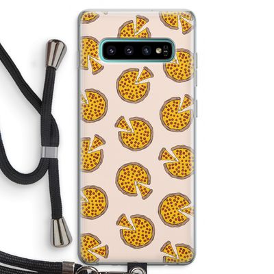 You Had Me At Pizza: Samsung Galaxy S10 Plus Transparant Hoesje met koord