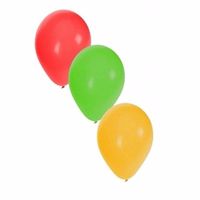 Ballonnen rood/geel/groen 15x stuks   - - thumbnail