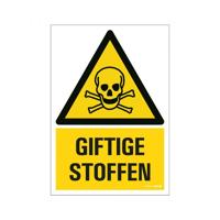 Bord Giftige stoffen - 230x330 mm.