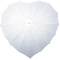 hartparaplu met UV-bescherming, wit