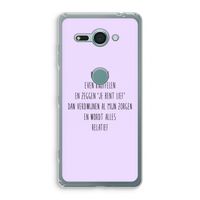 Relatief: Sony Xperia XZ2 Compact Transparant Hoesje