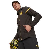 PUMA Borussia Dortmund Casual Vest 2023-2024 Zwart Geel - thumbnail