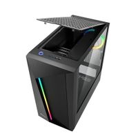 Sharkoon ELITE SHARK REV100 computerbehuizing Midi Tower Zwart - thumbnail