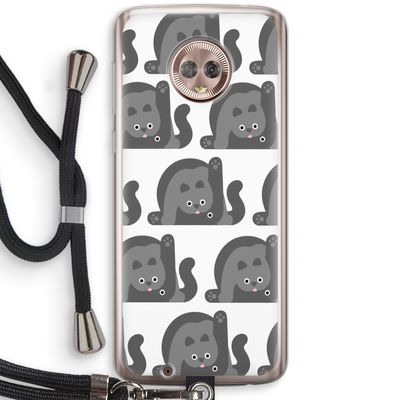 Cats: Motorola Moto G6 Transparant Hoesje met koord