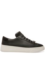 Bally baskets lacées à plaque logo - Noir