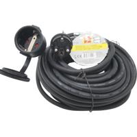 Verlengsnoer rubber - 10 meter - spatwaterdicht IP44 - 3500W - 3-polig Verlengsnoer rubber - 10 meter - spatwaterdicht IP44 - 3500W - 3-polig