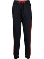 Bally pantalon de jogging à rayures latérales - Bleu
