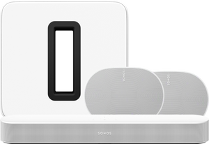 Sonos Beam Gen2 Wit + 2x Era 300 Wit + Sub G3 Wit