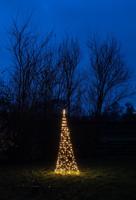 Tree With Star On Pole With Base diameter70X200 cm 236 Led Classic - Annas collection