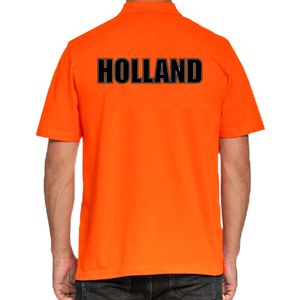 Grote maten Holland oranje poloshirt Holland / Nederland supporter EK/ WK heren