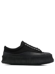 Jil Sander baskets à lacets - Noir