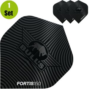 Bulls Fortis 150 Dartflights - Zwart