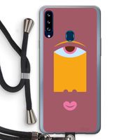 Mono V: Samsung Galaxy A20s Transparant Hoesje met koord
