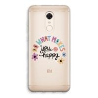 Happy days: Xiaomi Redmi 5 Transparant Hoesje