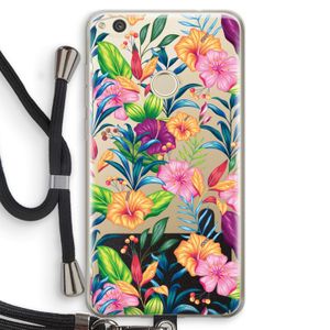 Tropisch 2: Huawei Ascend P8 Lite (2017) Transparant Hoesje met koord
