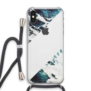 Golven: iPhone X Transparant Hoesje met koord